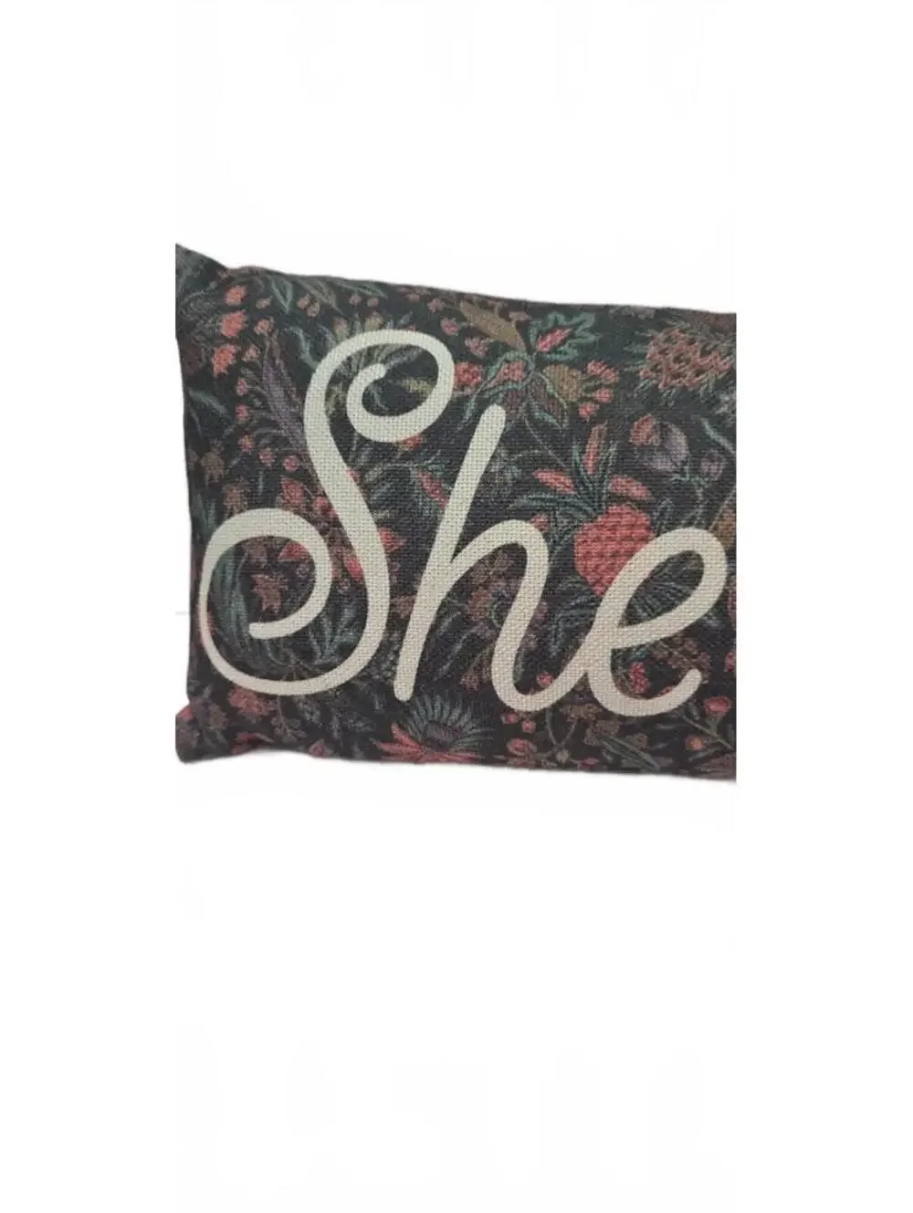 Hand Pressed She Shed Decorative Pillow 8x20 inches